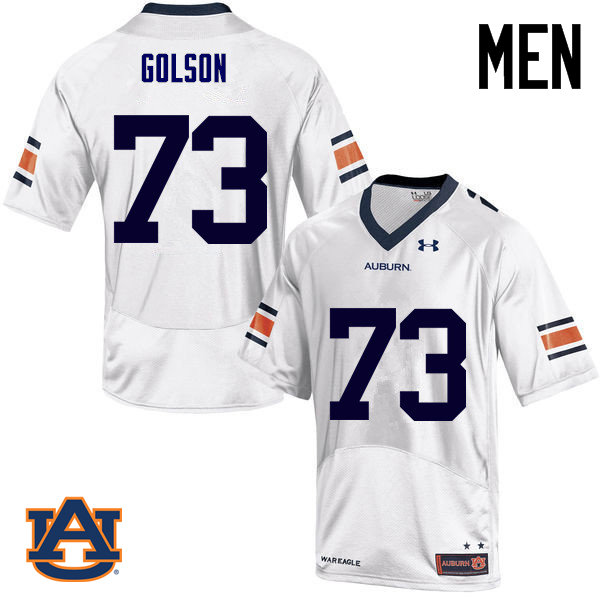 Men Auburn Tigers #73 Austin Golson College Football Jerseys Sale-White